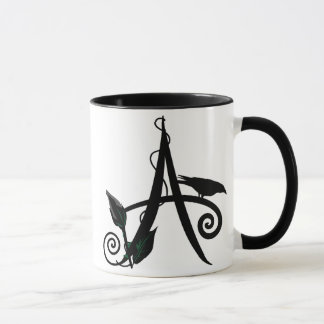 Caneca 'A inicial gótico