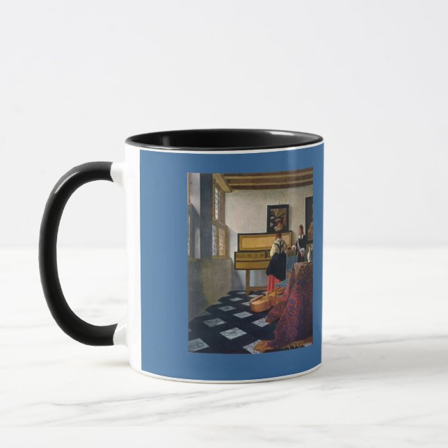 Caneca A lição de música de Johannes Vermeer (circa1663) (Esquerda)