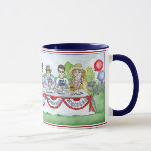 Caneca A liga de eleitores das mulheres no quarto de
