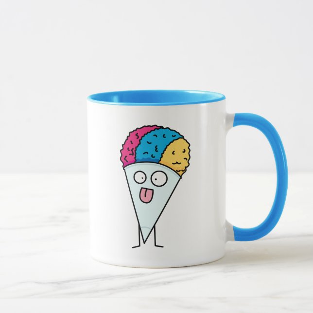 Caneca A língua do cone da neve para fora ventila o sabor (Direita)