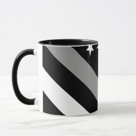 Caneca A linha de prata fina bandeira