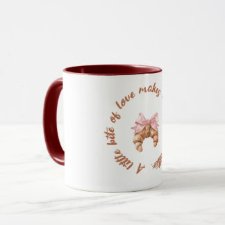 Caneca A Little Bite of Love | Cute Girly Mug 