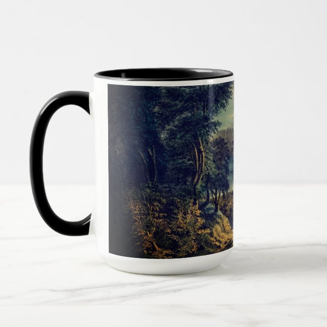 Caneca A Lua De Colheita, Currier & Ives: (Esquerda)