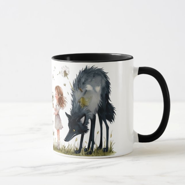 Caneca A magia infantil e o charme dos lobos (Direita)