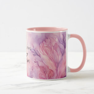 Caneca A Mágica das Flores em Sombras de Púrpura e Rosa