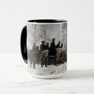 Caneca A Marcha para o Vale Forge por William B. T. Trego