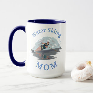 Caneca A melhor do "MAMÃ esqui aquático" nunca! Dia da