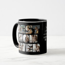 Caneca A Melhor Mãe Moderna De 11 Fotos Colagem Preta