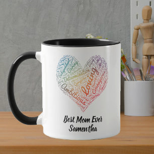 Caneca A Melhor Mãe Sempre Colorida Personalidade do Cora