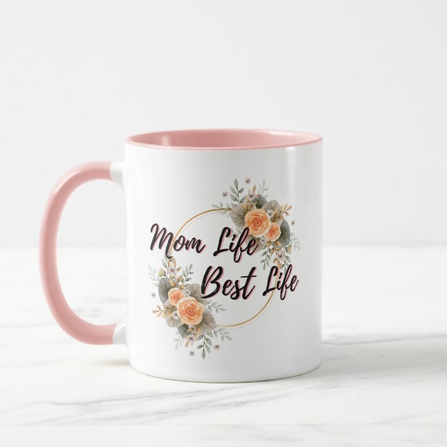 Caneca A melhor vida da mãe personalizada (Esquerda)