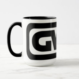 Caneca A menina escreve que logotipo