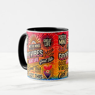 Caneca A Mente Positiva, A Vida Do Excelente, Conseguiu I