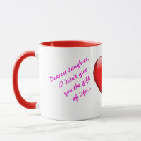 À minha filha, Mug, da mãe