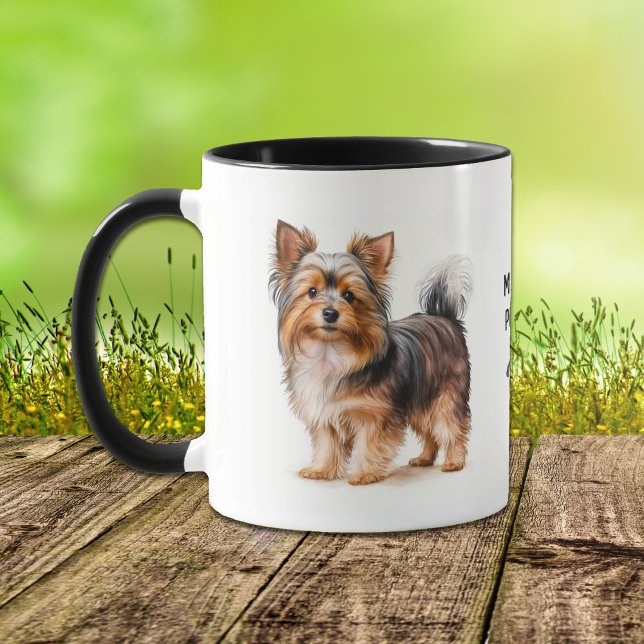 Caneca A minha pessoa favorita é um cão Yorkie (Criador carregado)
