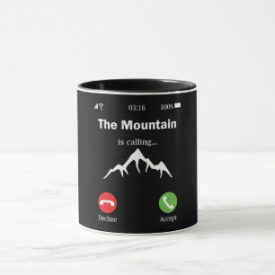 Caneca A Montanha Está Ligando