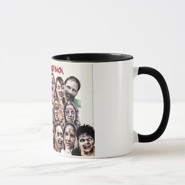 Caneca À morte e à parte traseira (Direita)