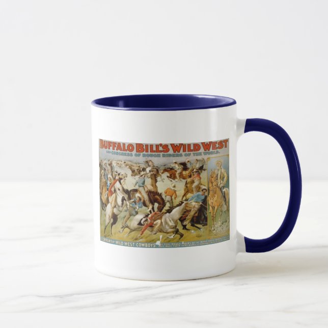 Caneca A mostra ocidental selvagem de Buffalo Bill (Direita)