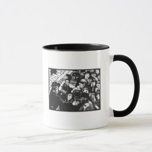 Caneca A multidão de Paris, 1892