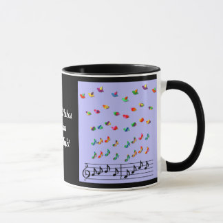Caneca A música do KRW faz sonhos tomar o vôo
