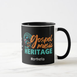 Caneca A MÚSICA Personalizada DO GOSPEL É MEU PATRIMÔNIO