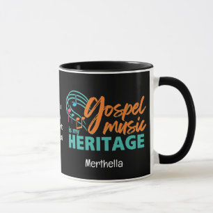 Caneca A MÚSICA Personalizada DO GOSPEL É MEU PATRIMÔNIO