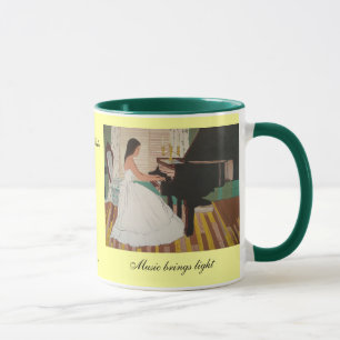 Caneca A música traz a luz