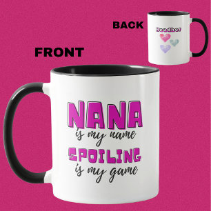 Caneca A Nana Personalizada É O Meu Nome A Estragar É O M