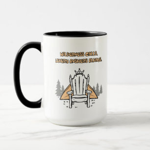 Caneca A Natureza Clama Respostas de Luxo Sempre Glamping