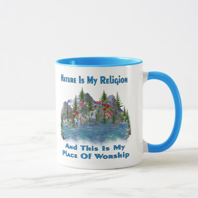 Caneca A natureza é minha religião (Direita)