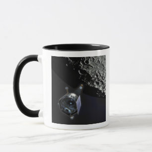 Caneca A observação da cratera lunar