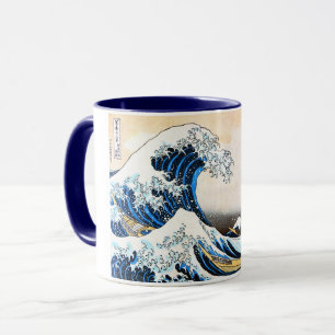 Caneca A onda de Excelentes de Kanagawa, Hokusai