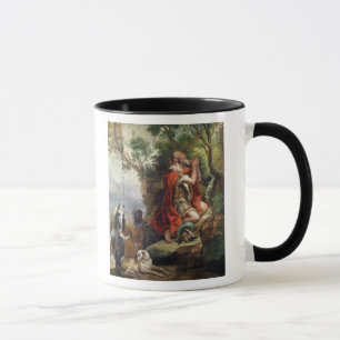 Caneca A oração de Gideon, desenhos animados para uma