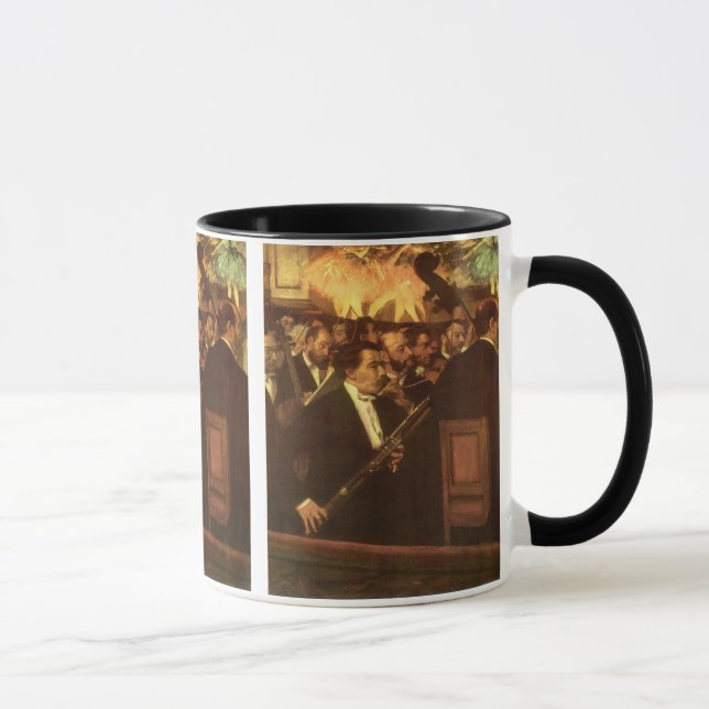 Caneca A Orquestra de Ópera de Edgar Degas, Arte de Vinta (Direita)