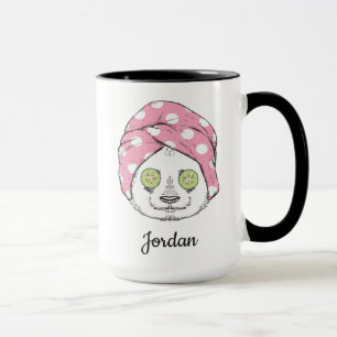 Caneca A panda nos termas   adiciona seu nome
