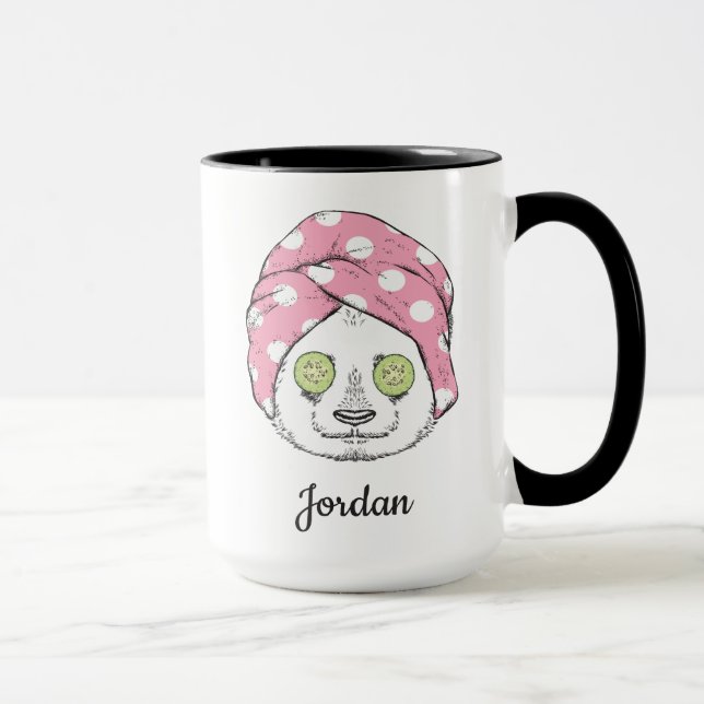 Caneca A panda nos termas | adiciona seu nome (Direita)