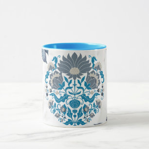Caneca A Paz da Natureza, Teal Mandala - Arte Gráfica