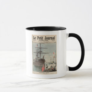 Caneca A pequena frota francesa em Portsmouth