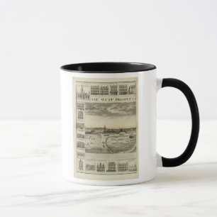 Caneca A perspectiva ocidental da cidade de Great