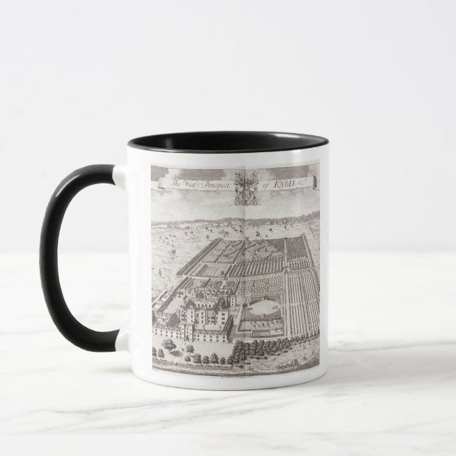Caneca A perspectiva ocidental de Knole, 'de trinta e (Esquerda)