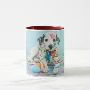CANECA A PINTA ESPLATOU DALMATIAN DUAS MUGAS TONEADAS. CA