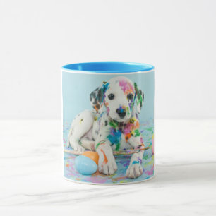 CANECA A PINTA ESPLATOU DALMATIAN DUAS MUGAS TONEADAS. CA