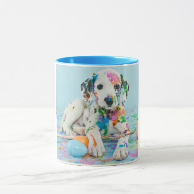 CANECA A PINTA ESPLATOU DALMATIAN DUAS MUGAS TONEADAS. CA (Centro)