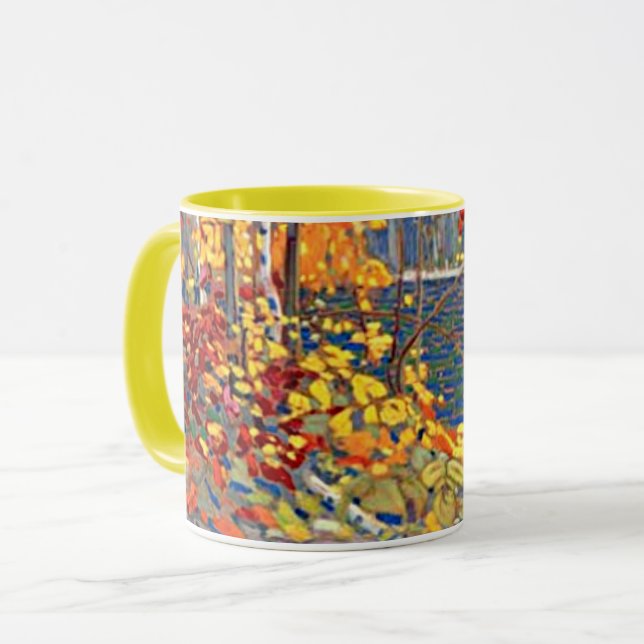 Caneca A pintura de Tom Thomson, A Piscina, (Frente Esquerda)