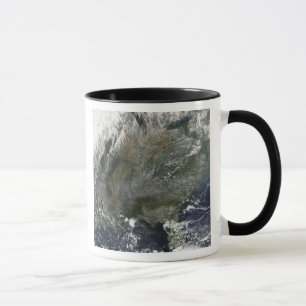 Caneca A pinwheel-como o teste padrão das nuvens de alta