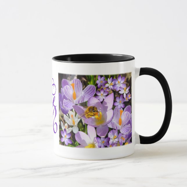 Caneca A PISTA CROCUS ~ Monograma Ringer Mg (Direita)