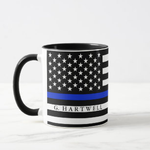Caneca A polícia denominou o nome do costume da bandeira