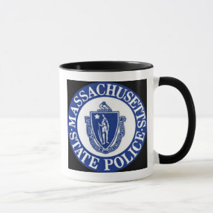 Caneca A polícia do estado de Massachusetts/Blue Line