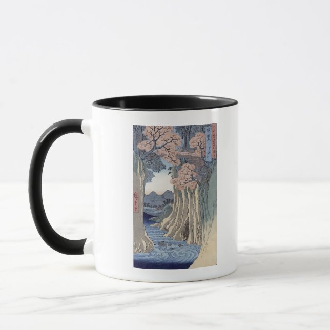 Caneca A ponte de macaco na província de Kai (Esquerda)