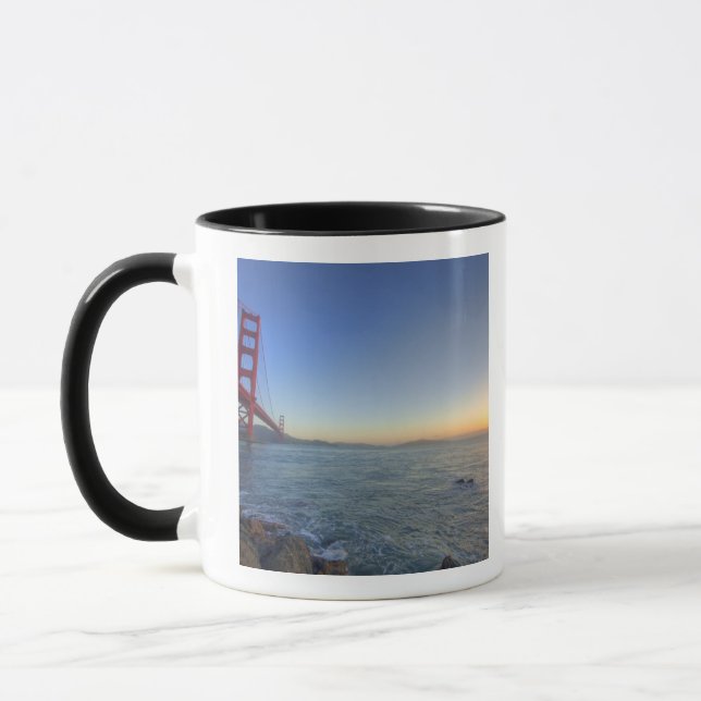 Caneca A Ponte Golden Gate ao nascer do sol a partir de F (Esquerda)
