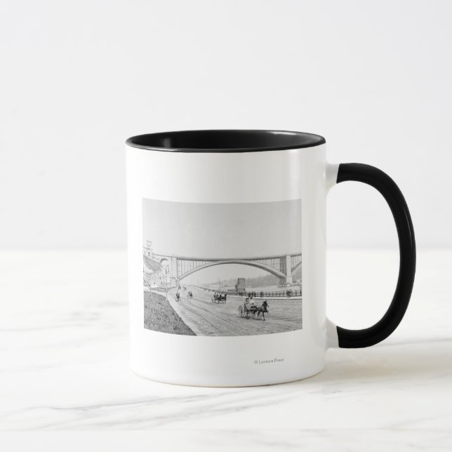 Caneca A Ponte Washington e a Fotografia do Speedway (Direita)
